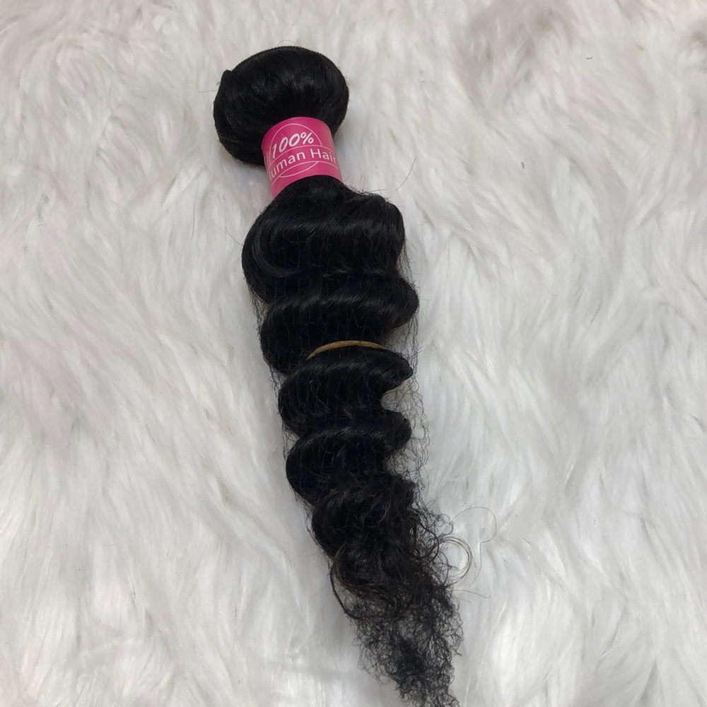 Human hair bundle.